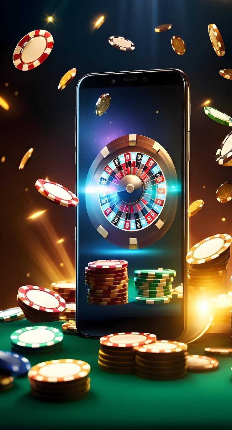 Panel kontrol taruhan Pretty Gaming dengan berbagai denominasi chip